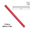 Red Aluminum Alloy T Track/T Bar Slider Miter Jig Tool 100 450mm Length