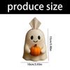 Scary Pumpkin Specters Design Tissue Paper Dispenser Durable Resin Bathroom Kitchen Countertop Organizers