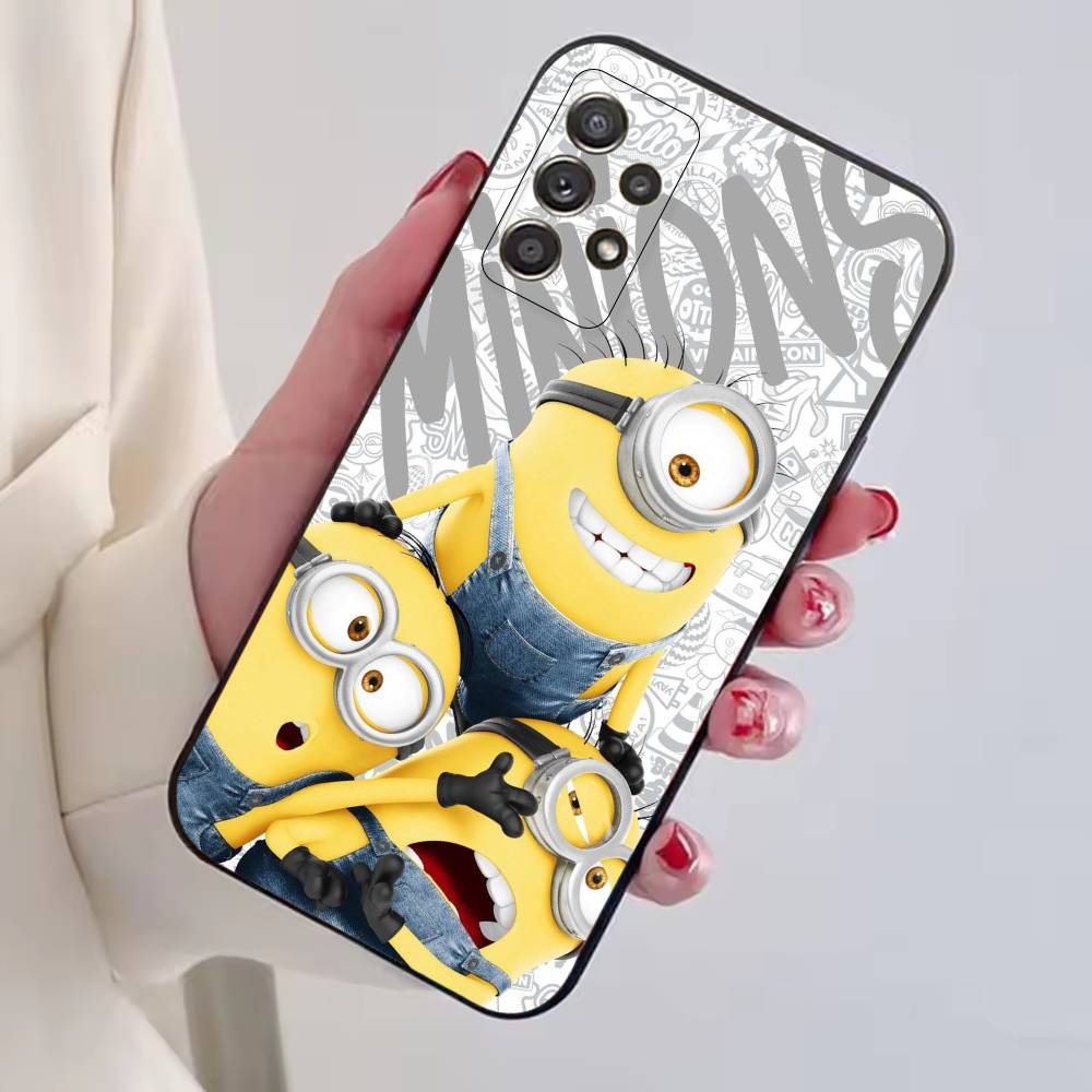 Cartoon M-Movie M-Minions Phone Case For Samsung S25,S24,S21,S22,S23,S30,Ultra,S20,Plus,Fe,Lite,Note,10,Black Cover