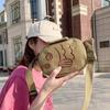 Cute Canvas Messenger Bag Japan Style Embroidery Fish Shape Portable Zippered Small Purses Handbags Mini Crossbody Bag