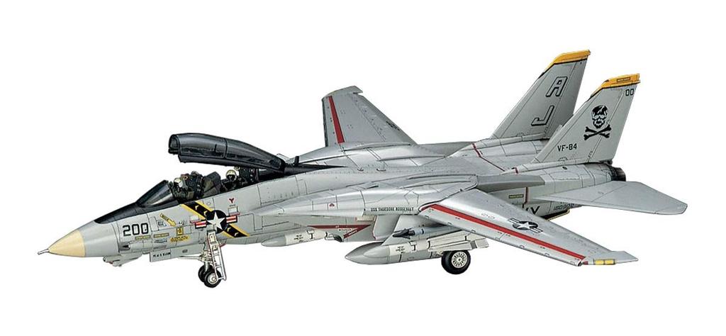 Hasegawa scale US Navy Tomcat Atlantic Carrier Air Plastic Silver 1/72 F-14A Carrier-Based Fighter, Wing, Model, E14,