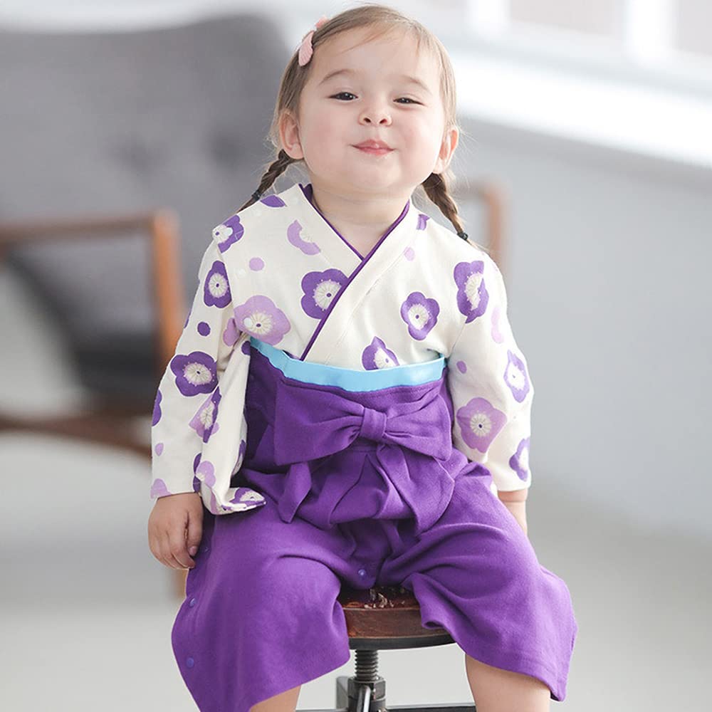 Hakama Rompers for Size for [nobistar] Girls, 70, 60, 80, Girls, Newborns, Babies, Children, Babies, Kids, Girls' Festival, ky37301-80-UPUR
