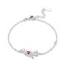 925 Silver Butterfly Moon Star Stone Bracelet Minimalist Jewelry