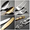 Abay Palace Style Embossed 316 Stainless Steel Cutlery