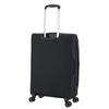 Lys Paris 2105/3 Ultra Light Soft Expandable Suitcase Set of 3 - Black