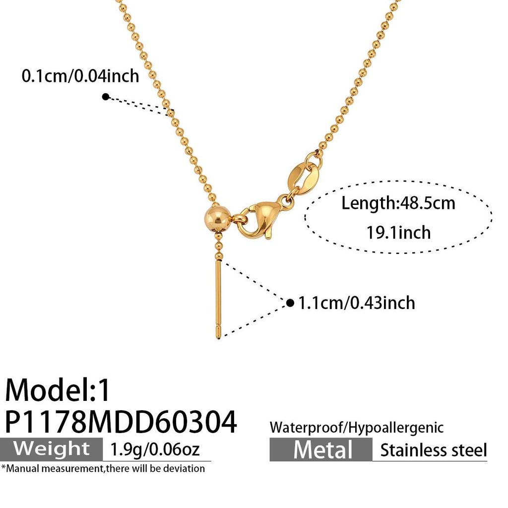 18K Gold-Plated Zircon Alphabet Pendant Necklace – Elegant European & American Style Jewelry