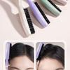Nylon Bristles Teasing Hair Brush Slick Back Hair Brush with Rattail Pick Teasing Hairbrush for Sectioning and Parting