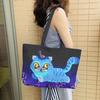 Group One-shoulder Leather Bag Tote Bag One-shoulder Bag PU Large Capacity  Cartoon