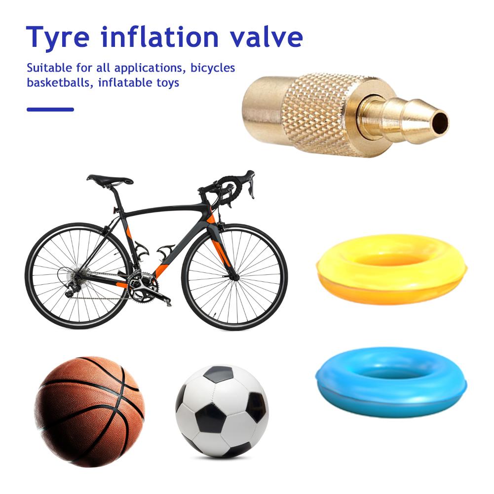 1/2Pcs Brass Inflatable Air Pump Chuck Clip for Car Truck Tire Inflator Valve Connector Clamp Joint Adapter Tail Insert Valve Stems 1