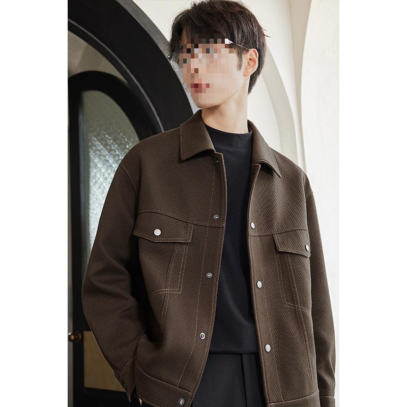 Men's Trendy Casual Lapel Jacket - Spring & Autumn 2025 Collection