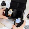 Space Saving Hexagon Shaped Leather Jewelry Box With Soft Padding For Multiple Watches Accessories