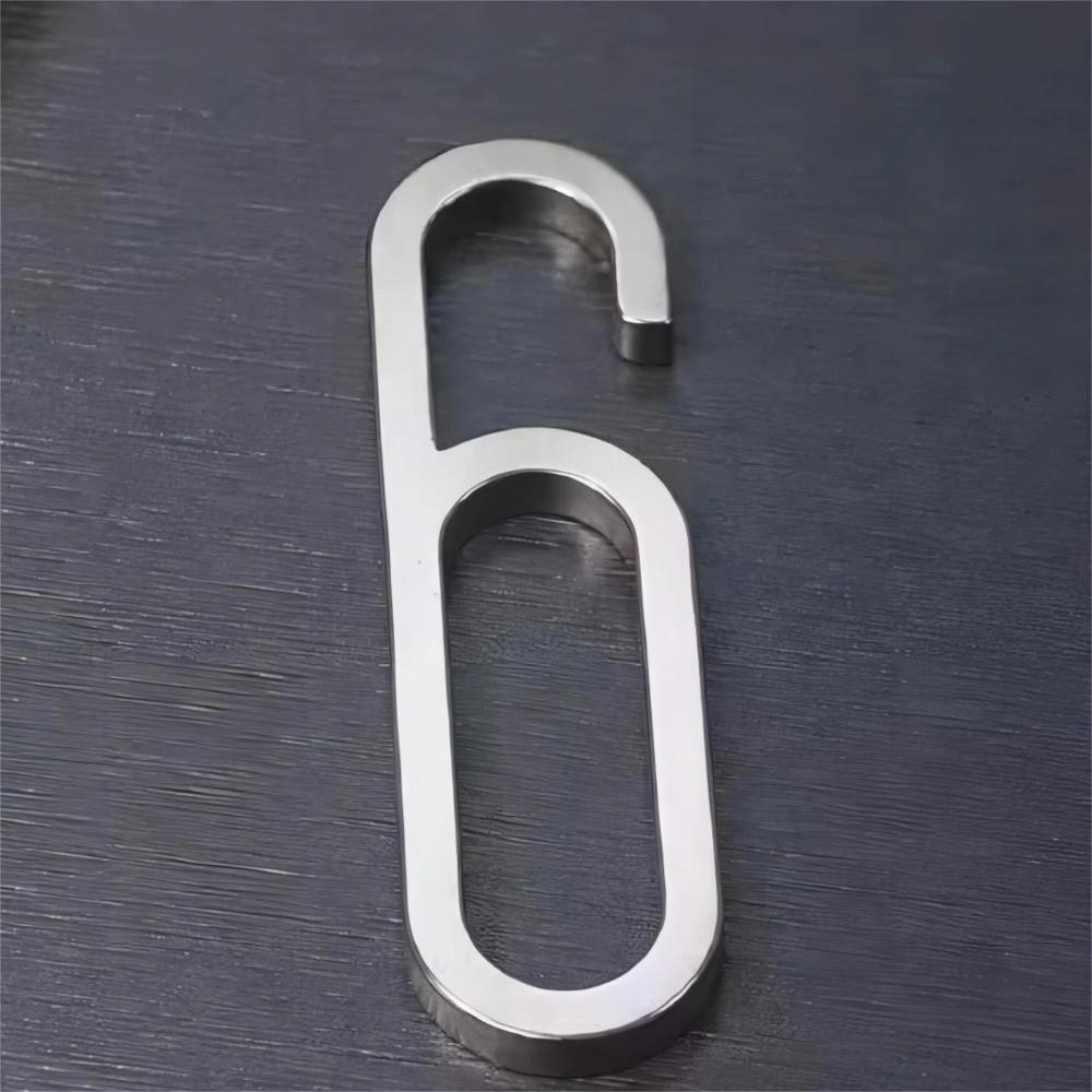 Stainless Steel Door Number Plates Number 0-9 Number Signage  For Hotels Apartments Offices