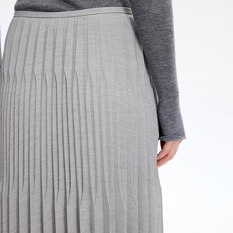 JNBY 2026 Spring Casual A-Line Midi Skirt