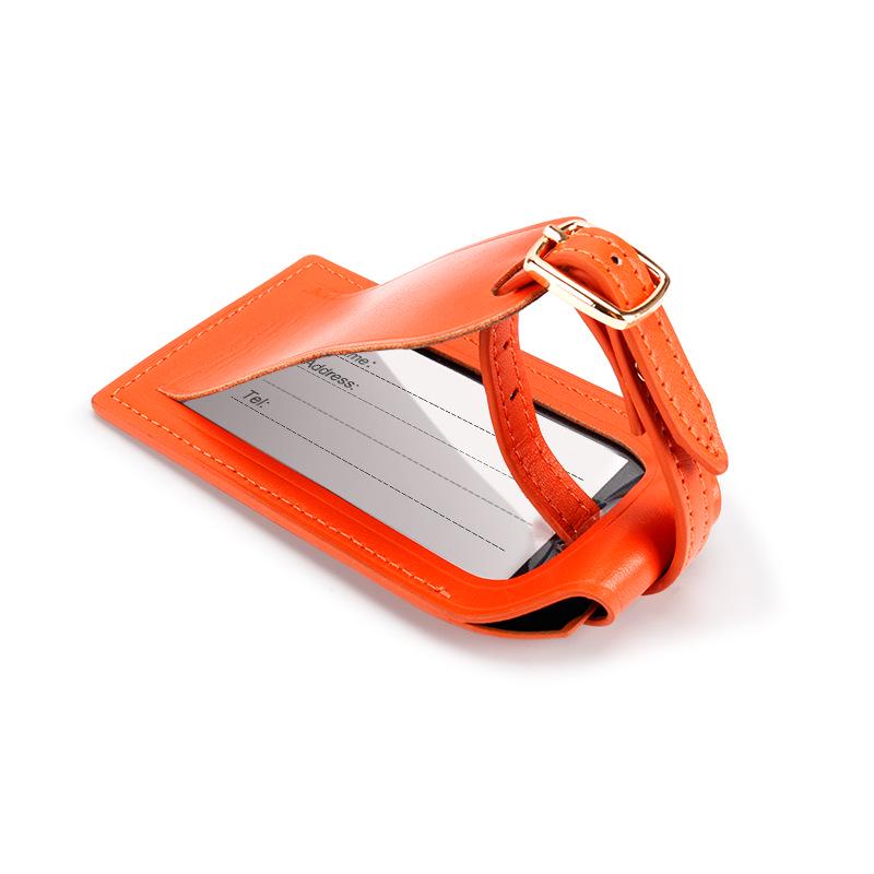 Genuine Leather Luggage Tag & Apple AirTag Tracker: Identify Bags with Style