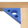 45/90 Degree Metric Scale Precision Angle Ruler Aluminum Alloy Thickened Height Ruler Multifunction Woodworking Tool