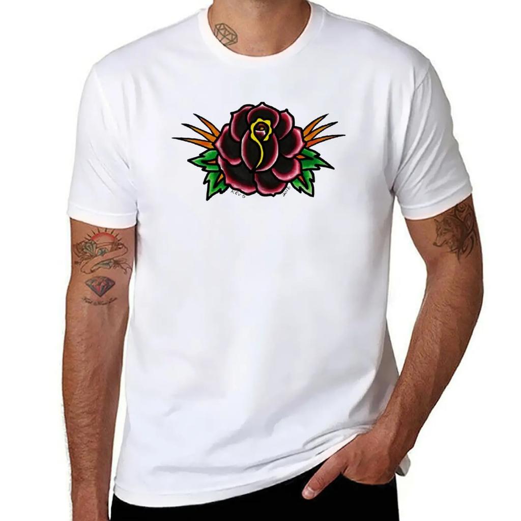 Dark Rose  Art By Kev G TShirt vintage graphic tee cute tops customs custom shirt sweat shirts men