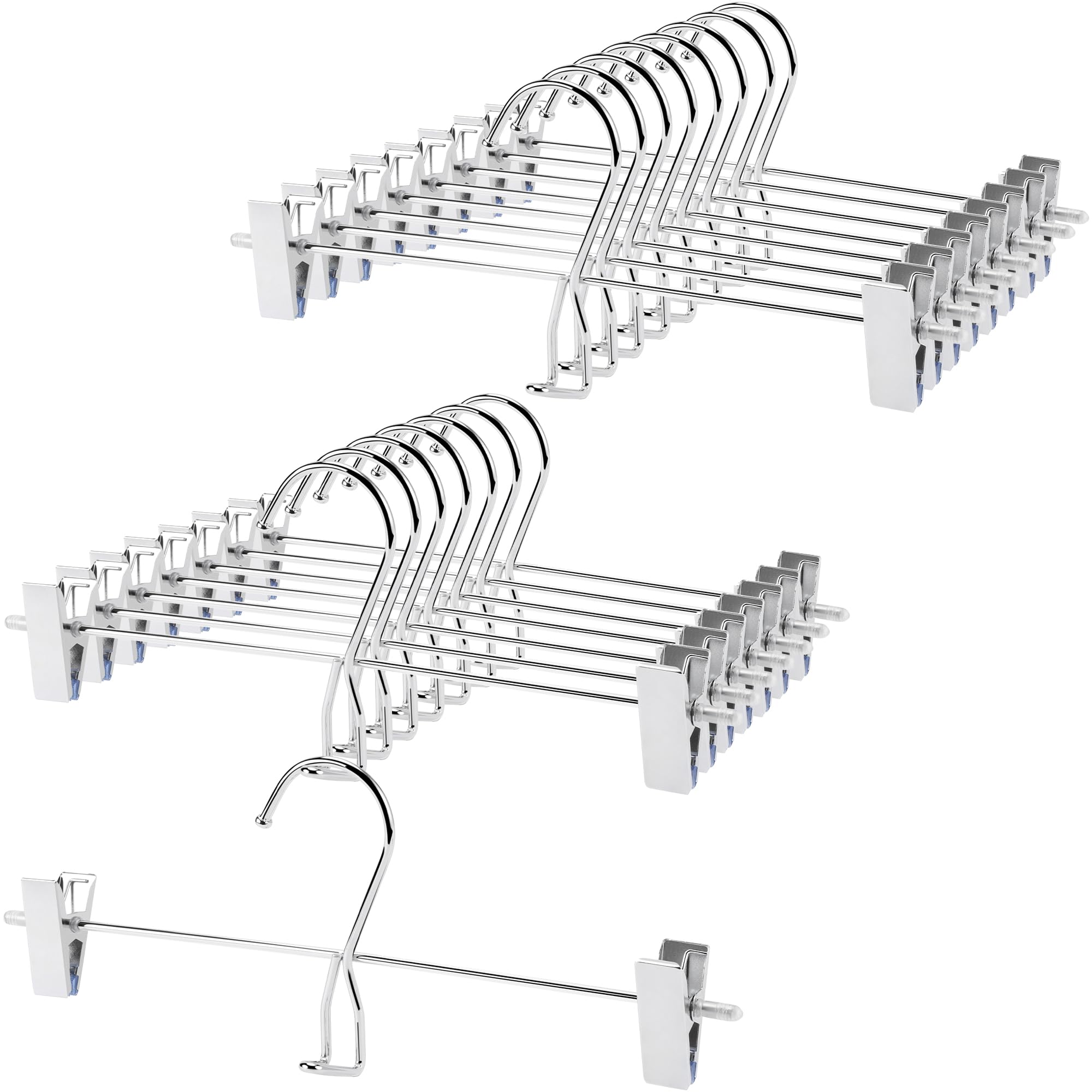 

in apparel TITIROBA trouser hangers for skirts and No rattling sound when no marks and connecting hooks [Used high-end stores] pants. Features