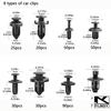 kkjoy 620Pcs Auto Rivet Clips Bumper Door Fender Fasteners suit for most vehicles
