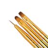 3 Pcs Nail Brush Acrylic Pen Carving Art Tips Painting Poly Nail Gel Tool Liner UV Gel Manicure Accessories Tool Set