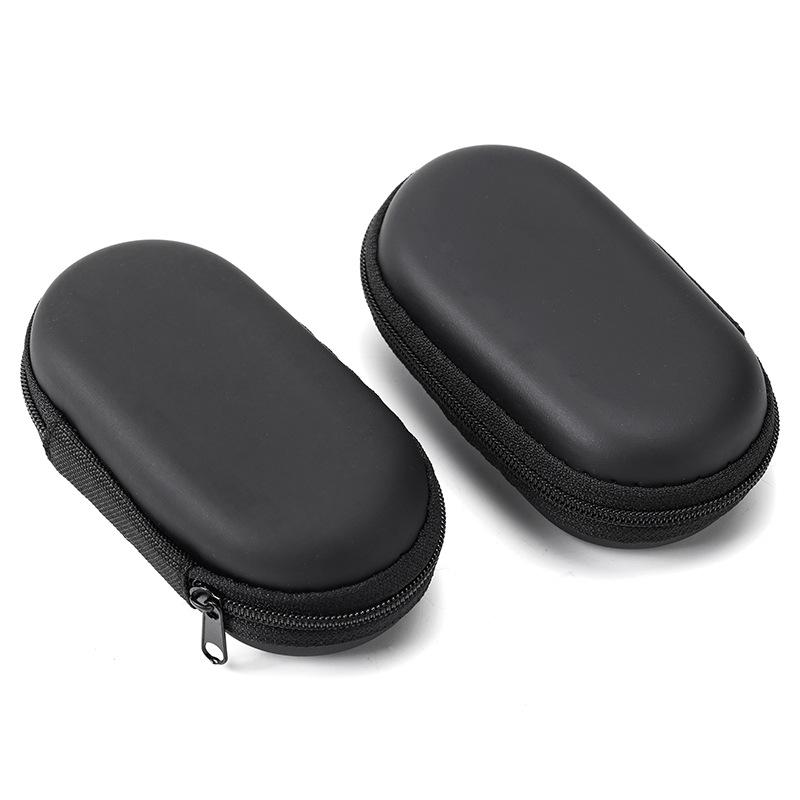 Portable Hard Shell Earphone Case, Shockproof Waterproof Headphone Storage Bag with Zipper, Universal Carrying Pouch for In-Ear