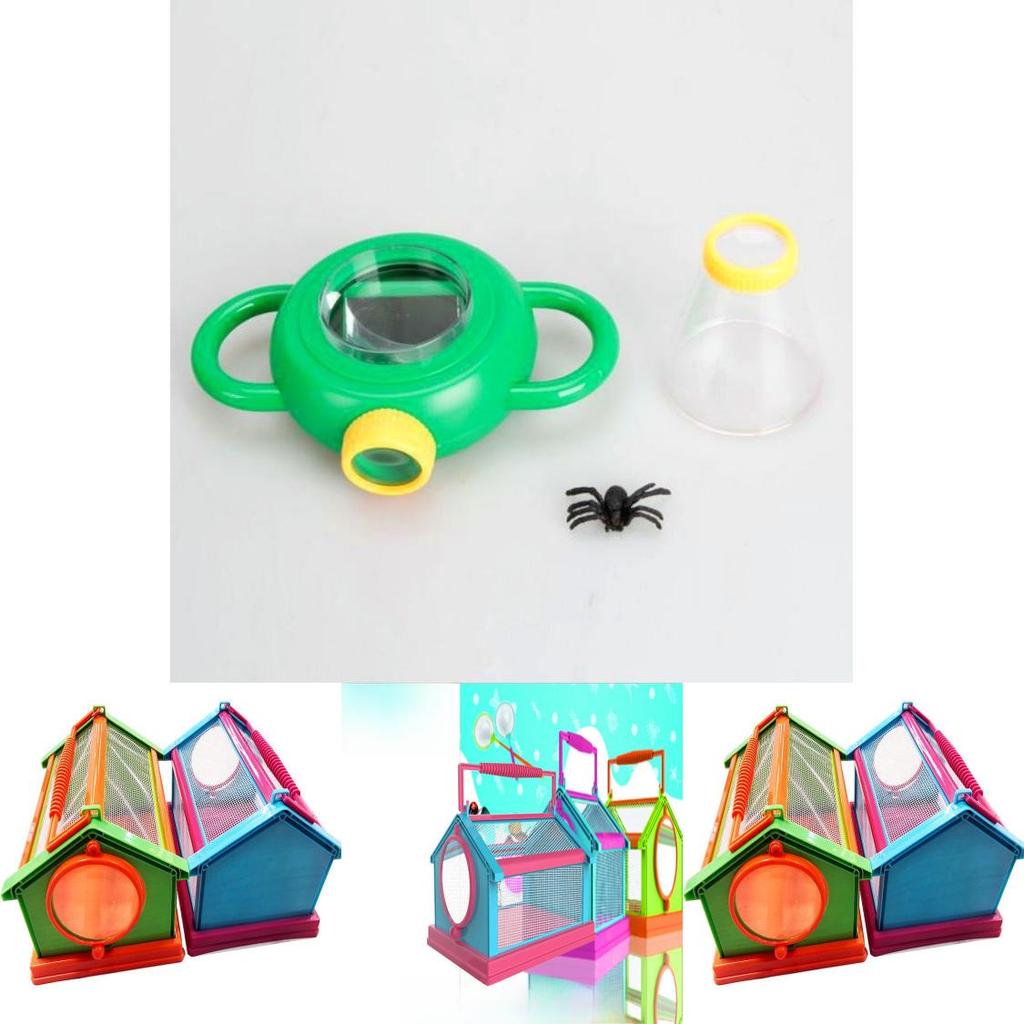 Дитячий набір для спостереження за комахами з ручною лупою та пластиковою кліткою для вивчення природи