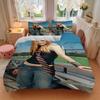 Y2K Fashion Style Print 3Pcs Bedding Set,Duvet Cover with 2 Bedro,Pillowcase Home Birthday Gift