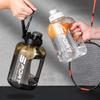 Large-Capacity Sports Water Bottle with Scale Fitness Drinking Cup Travel Kettle  For Cycling, Gym