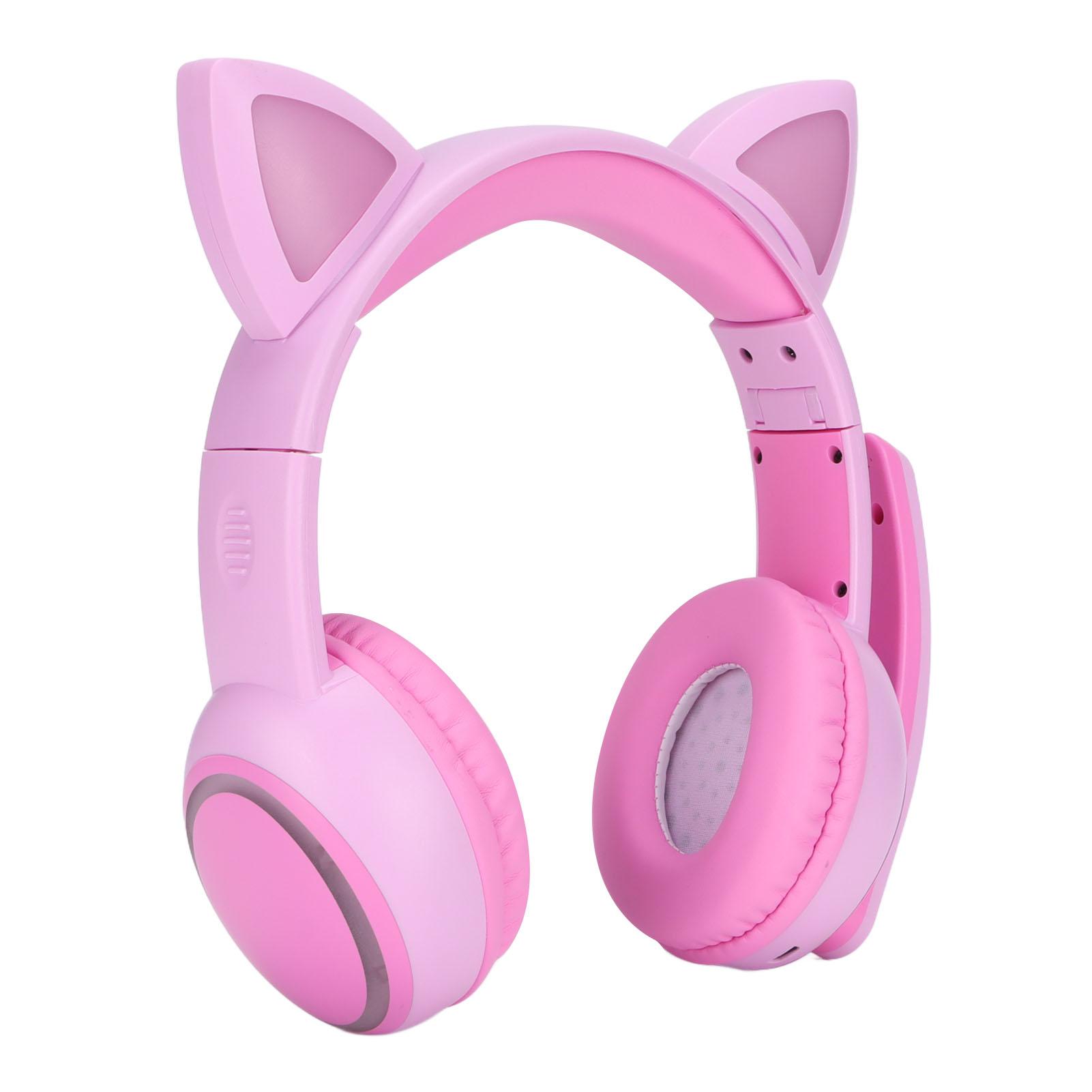 

Детские наушники Bluetooth многофункциональные складные кошачьи ушки гарнитуры с микрофоном для девочек учеба путешествия