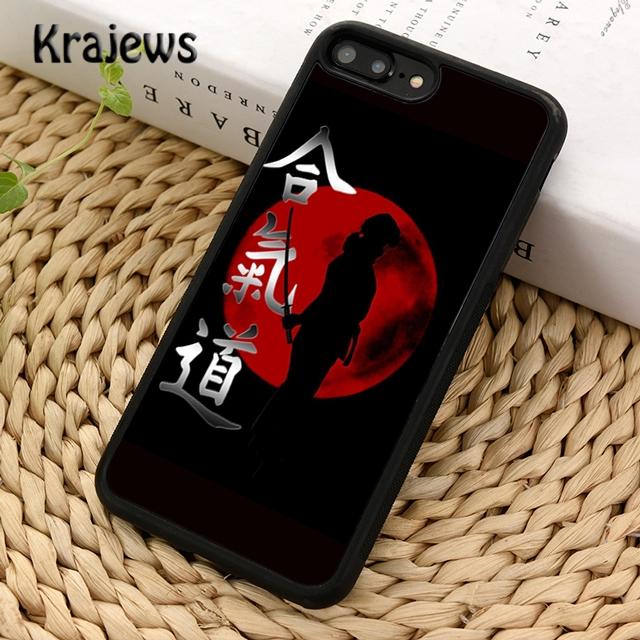 Krajews Japan Martial Aikido Telefon Fall Abdeckung Für iPhone 14 5 SE 6s 7 8 plus XR XS 11 12 13 pro max Samsung Galaxy S21 S22ultra