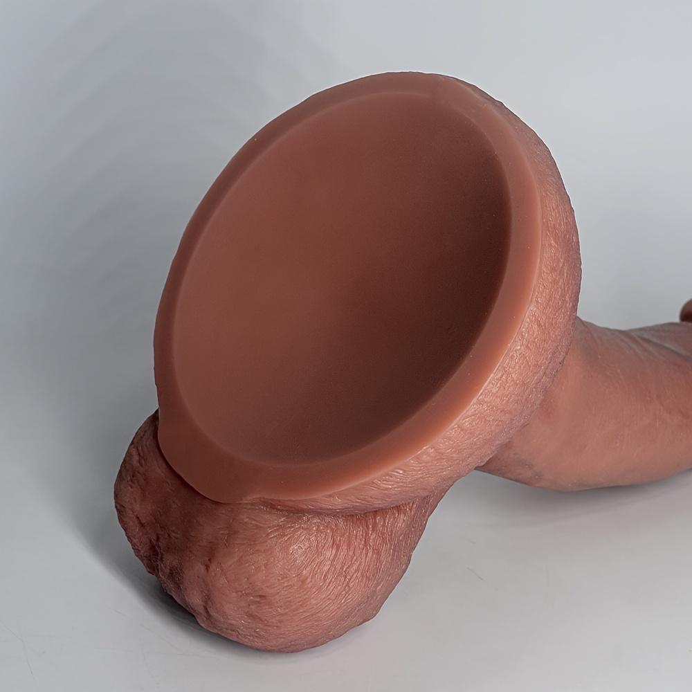 Realistické dvouvrstvé silikonové dildo, silné a měkké, stimulace bodu G, bezdrátové, není potřeba baterie, sexuální hračka pro dospělé pro muže a ženy