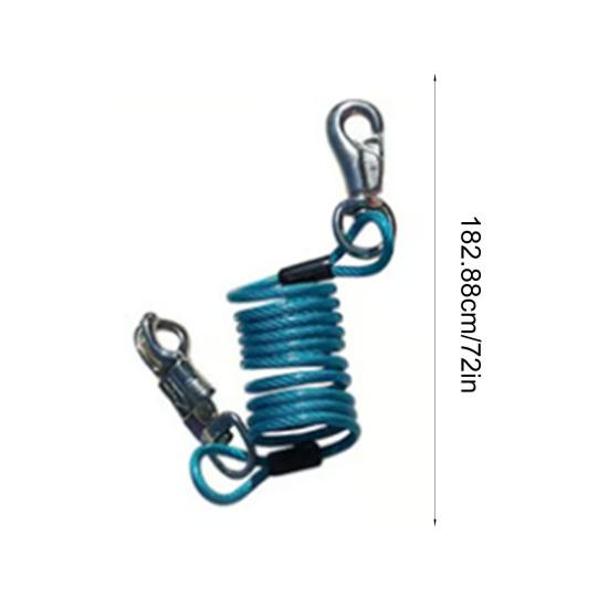 Koňské bungee vodítko nastavitelné výkonnostní vodítko pro koně prodlužovač náraz pohlcující vinuté vodítko pro kempování vyjížďky v terénu péči