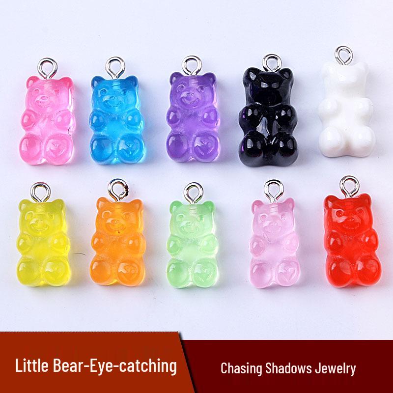 Little Bear Resin Keychain & DIY Jewelry Accessories