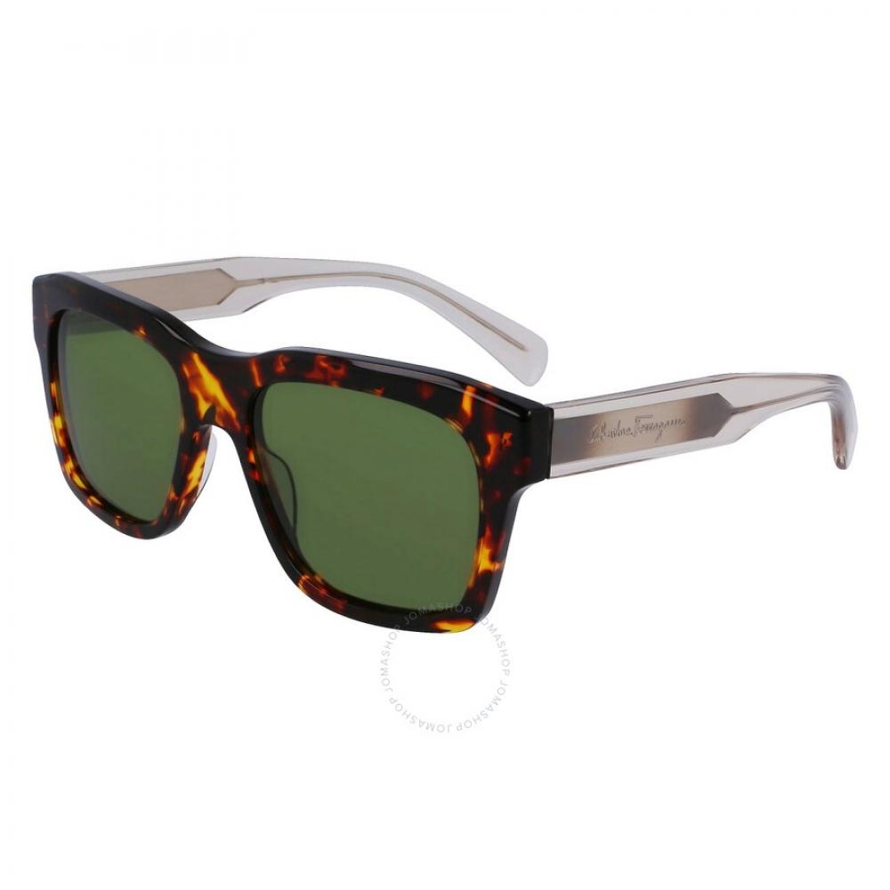 

Salvatore Ferragamo Green Square Men S SunglaSSeS Sf1087S 219 56