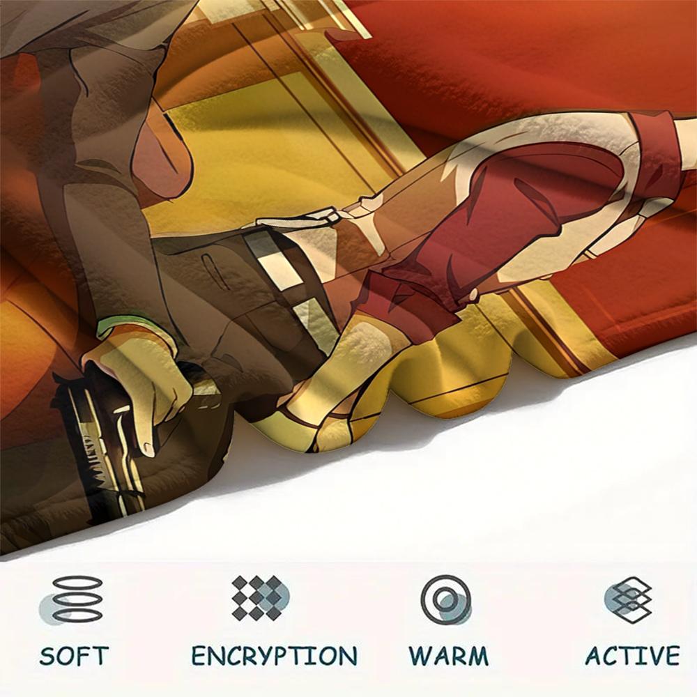 1 Stück Assassination Classroom Druck Flanelldecke, Hohe Qualität für alle Jahreszeiten, Heimdekoration, Wärme und Komfort, Perfekt für Weihnachtsgeschenke