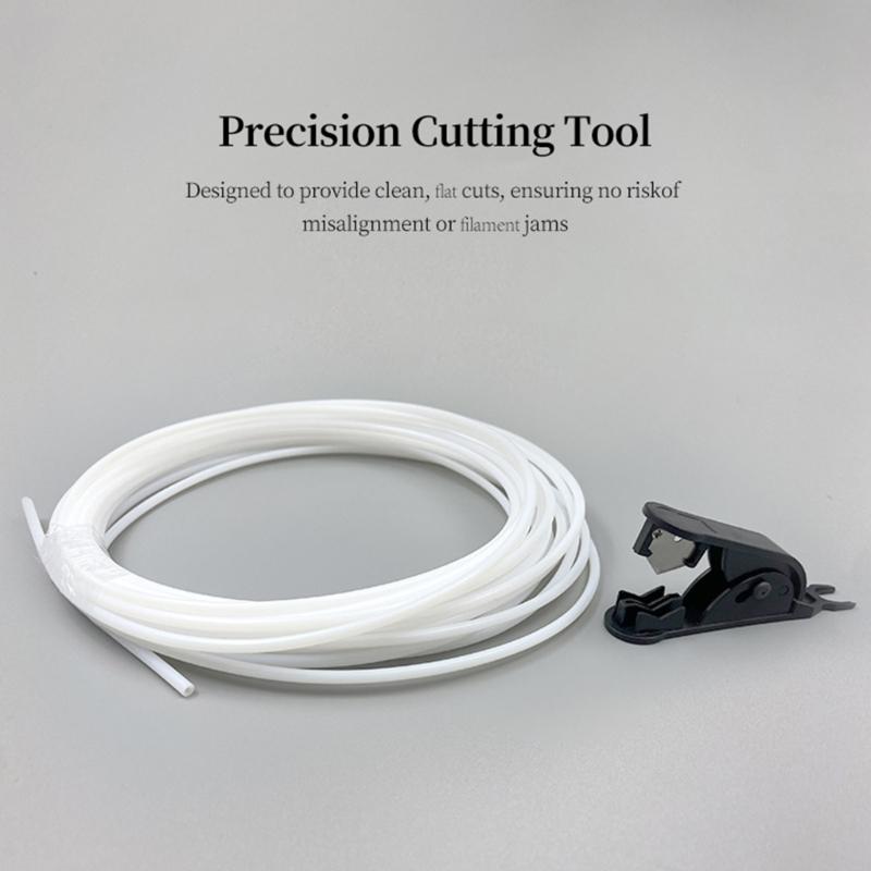 Tubo in PTFE da 10 m con clip Resistente alle alte temperature Taglio preciso Per stampanti 3D Lab P1P/P1S Basso attrito