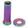 Bike C Clamp Fixed Nuts 25mm PVD Coating Coloring Lightweight Weight Reduction Bike Brake Nuts