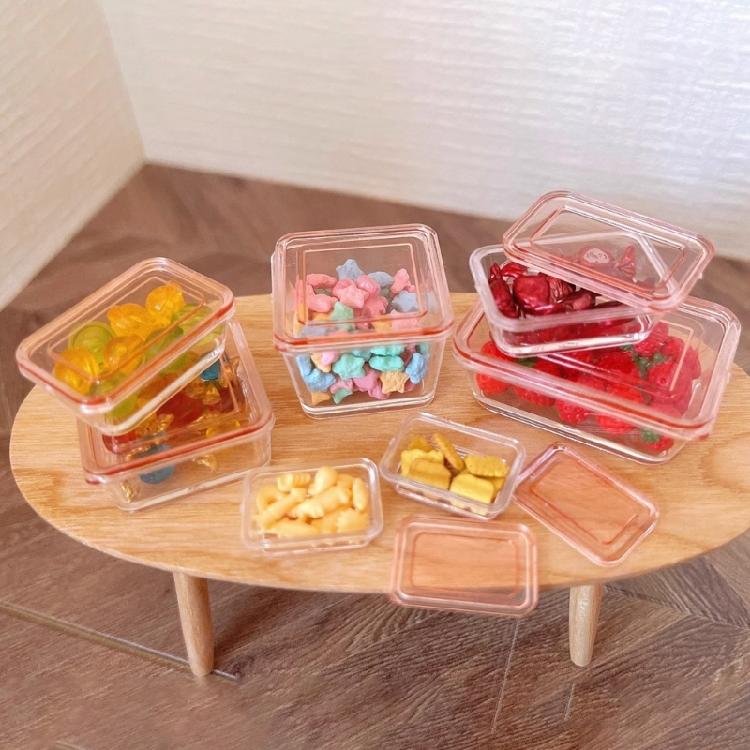 Safe Mini Storage Case Set For Dolls House Scene 1/6 Scale Realistic Miniature Accessories