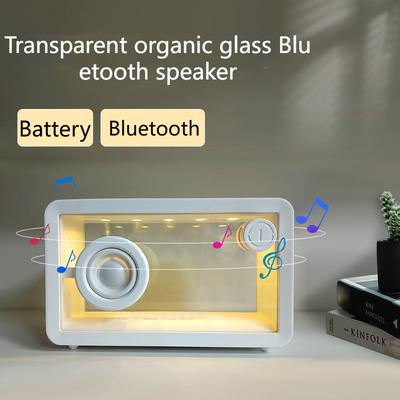 2024 New Transparent Bluetooth Speaker RGB Colorful Creative Bluetooth Sound Transparent Wireless Bluetooth Sound
