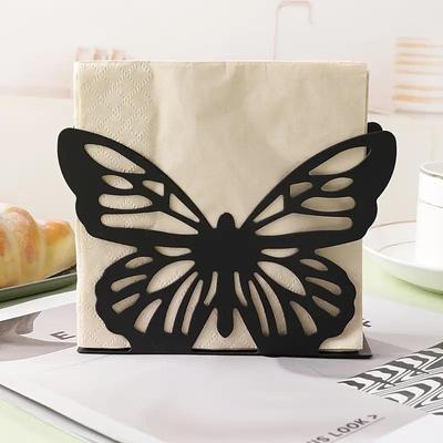 Butterfly Design Metal Napkin Holder for Kitchen Countertop & Dining Table Decoration
