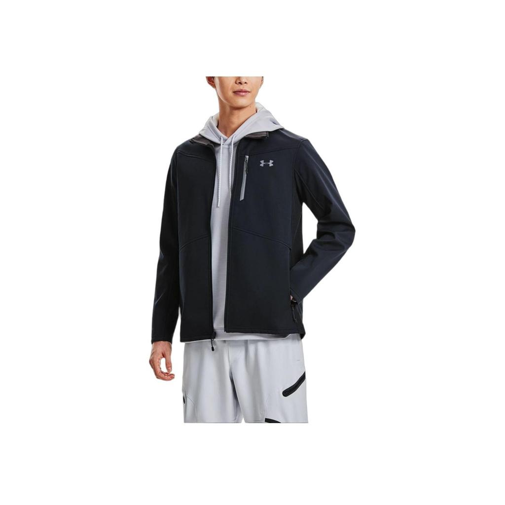 Under Armour Training Casual Logo Sports Jacket Men Outerwear Black 1321438-001