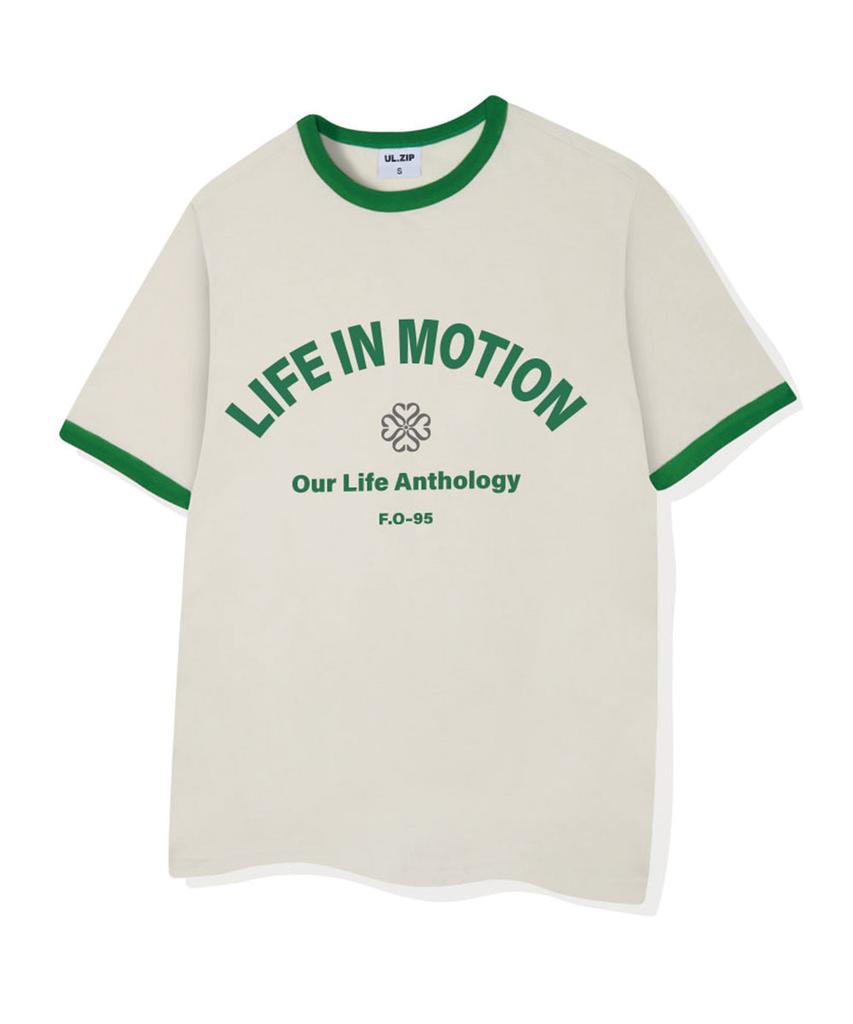 ULIFEZIP Arch In Motion Ringer Loose Fit Short Sleeve T-Shirt 4 Colors [Ulse_4002]