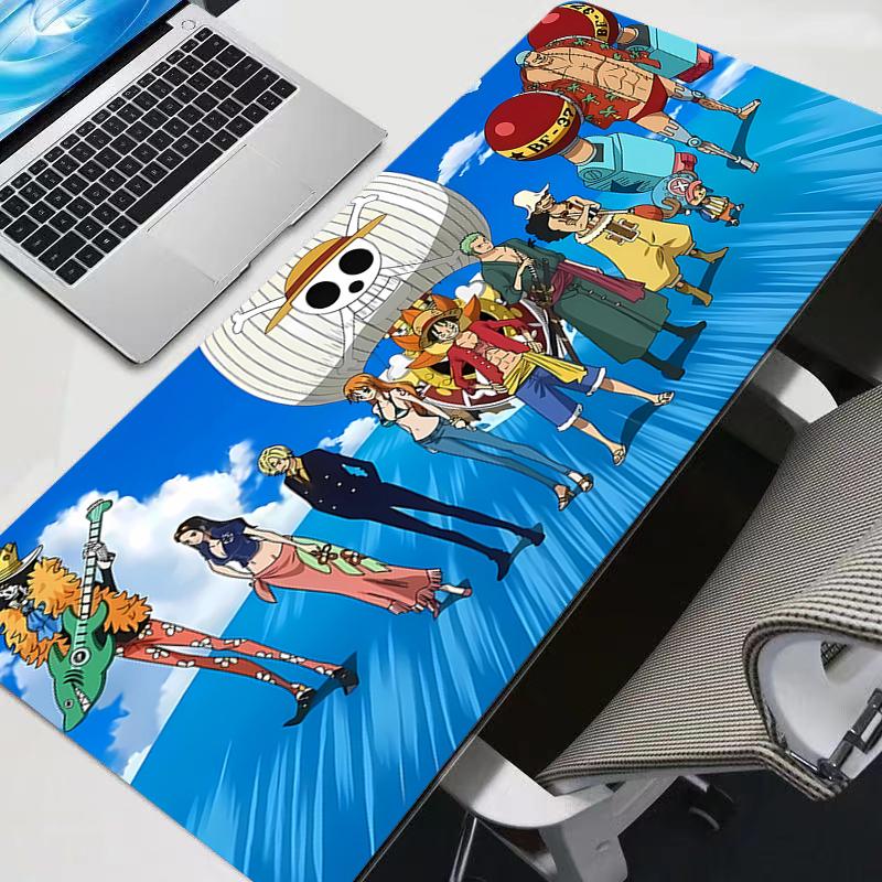 Mouse Pad Anime One Piece Anime Durable Gamer Gaming Accessories Varmilo Keyboard PC Computer Desk Mat XXL Carpet Mousepad