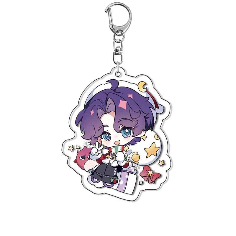 Game Love and Deepspace Xavier Zayne Rafayel Ralayo Sylus Acrylic Keychain Cartoon Trendy Gift Cute Charm Keyrings Bag Tag