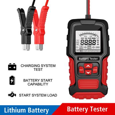 LCD Digital for Vehicle Truck Motorcycle SUV Car Battery Tester Universal 12V 24V Lead-acid Battery Test Measurement Diagnostic Tool
