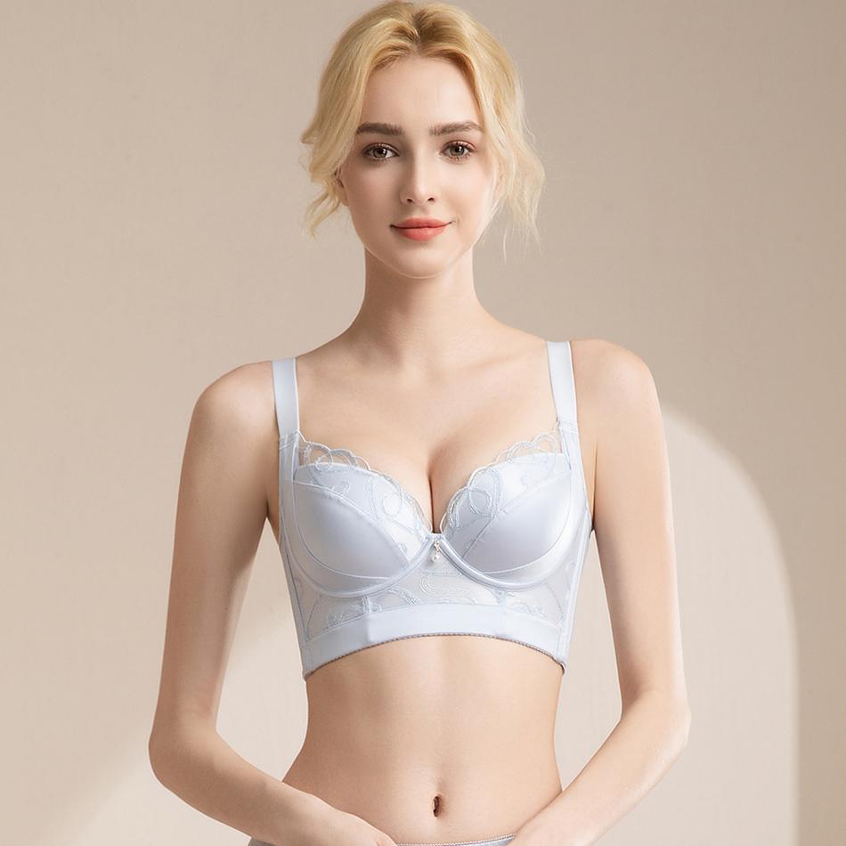 Upward anti expansion and gathering soft circle adjustable bra