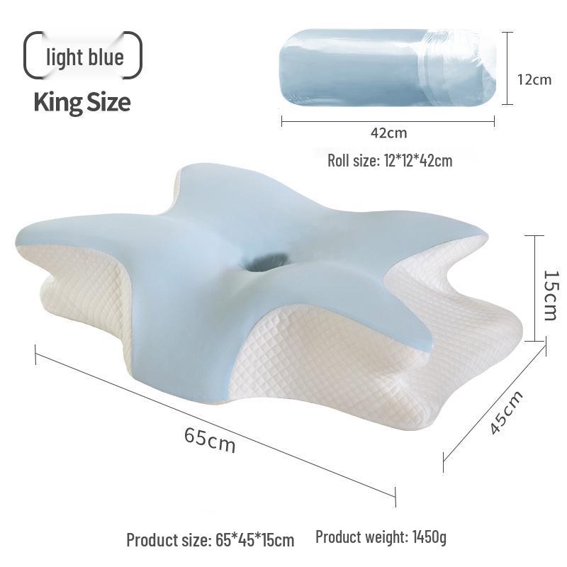 Butterfly Memory Foam Pillow for Neck Support and Deep Sleep
