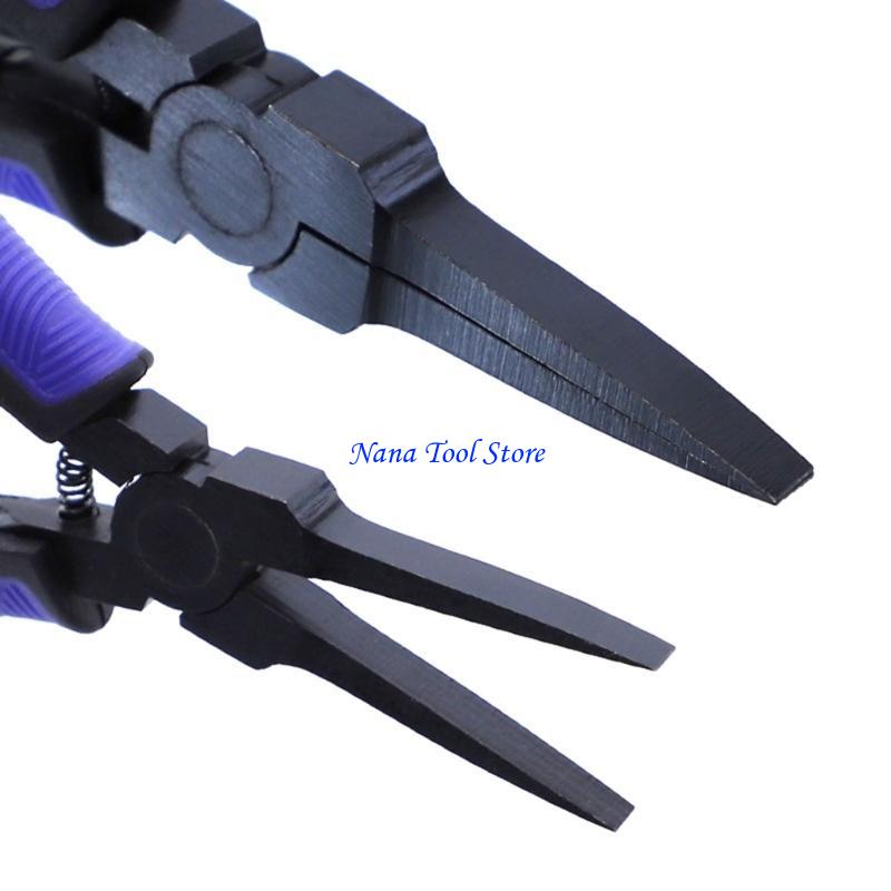 31GJ Toothless Flat Nose Pliers Toothless Close Tightly Tongs DIY Jewelry Tool for Mobile Phone Repair Jewellery Beads China Mainland