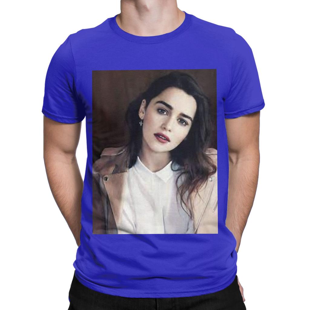 Emilia Clarke poster Novelty 100 Cotton TShirt Emilia Clarke Tees Tops For Unisex
