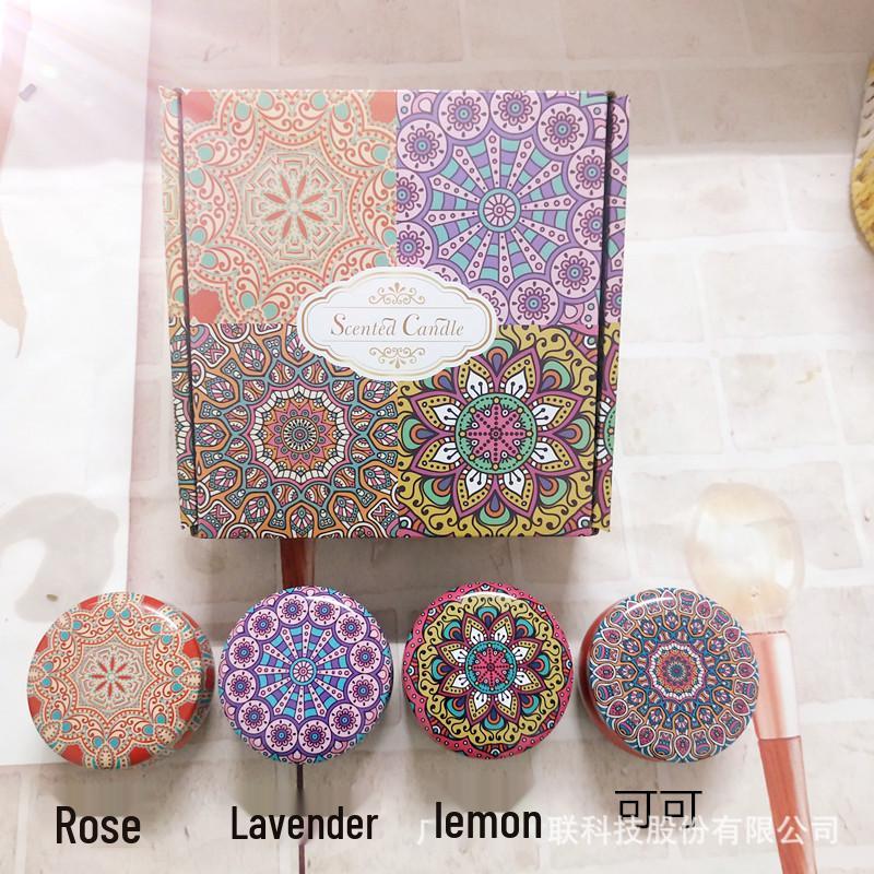 DIY Soy Wax Scented Candle Set - Romantic Aromatherapy for Home or Couples (4-Piece)