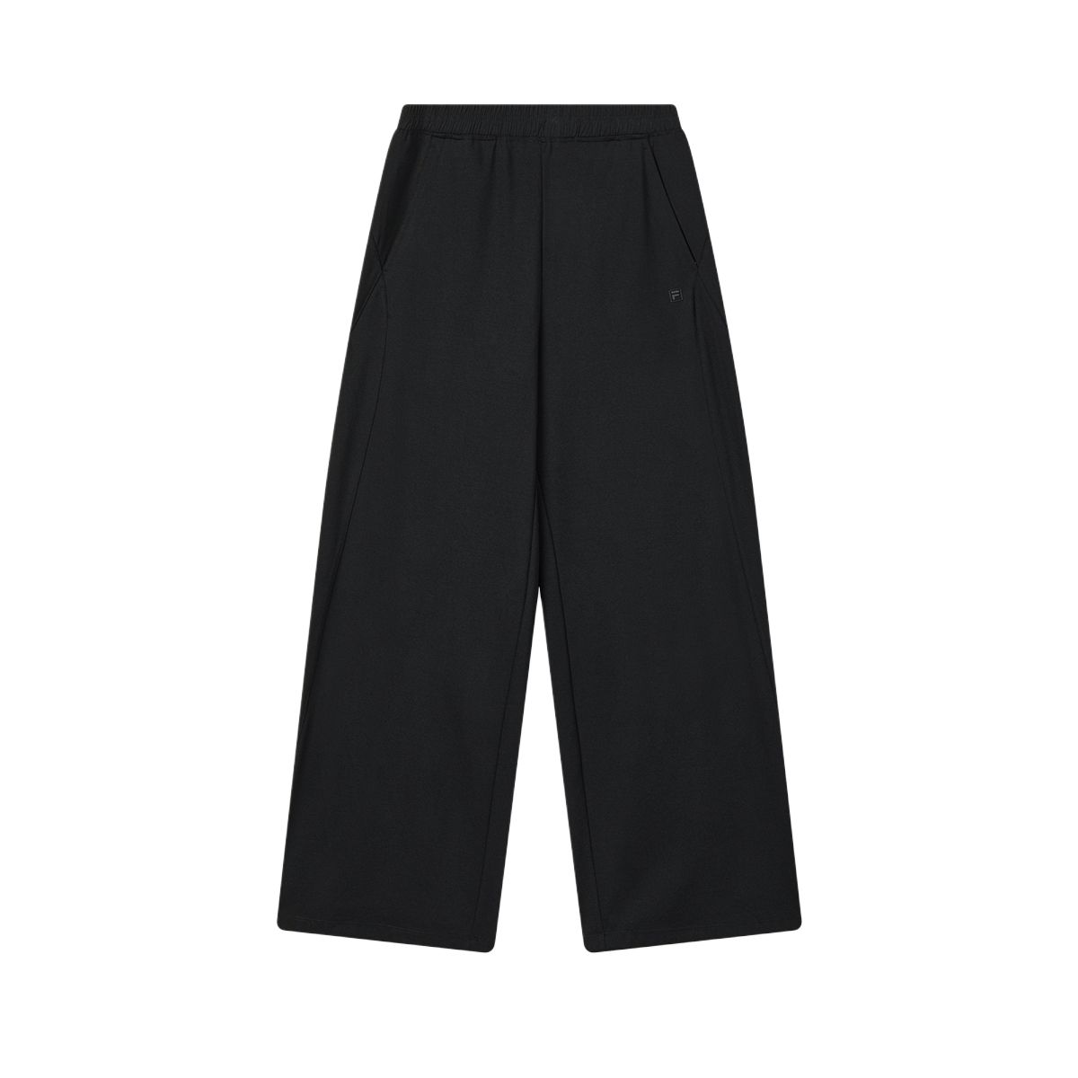 Fila White Comfortable Knitted Stretch Casual Pants Women bottoms F11W623602F-BK S